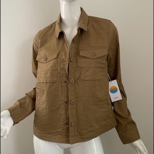 VUORI rip stop shirt jacket Wheat color S